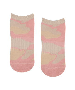 MoveActive I Low Rise Grippy Socks I Pink Camo
