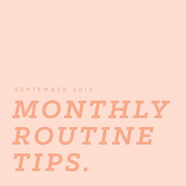 MONTHLY ROUTINE TIPS: SEPT 2019 - Aleenta BARRE