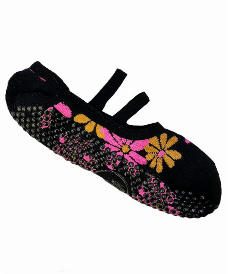 MoveActive | Ballet Style Grippy Socks | Retro Floral