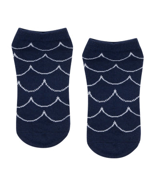 MoveActive | Low Rise Grippy Socks | Scallop Navy