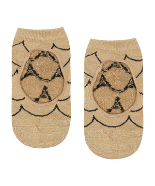 MoveActive | Slide On Grippy Socks | Scallop Gold