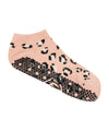 MoveActive | Low Rise Grippy Socks | Peach Cheetah