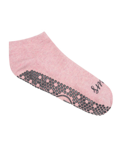 MoveActive | Low Rise Grippy Socks | Smile Pink Marle