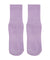 MoveActive | Crew Style Grippy Socks | Purple Ribbed Sparkle