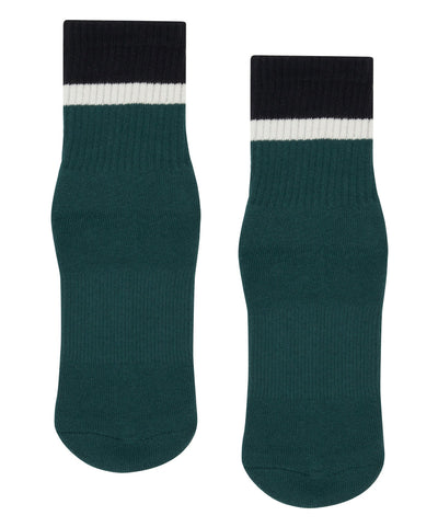 MoveActive | Crew Style Grippy Socks | Emerald Stride