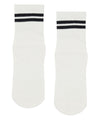 MoveActive | Crew Style Grippy Socks | Sporty Stripe Ivory