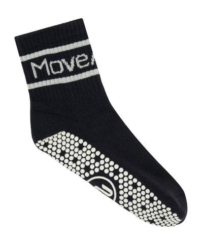 MoveActive | Crew Style Grippy Socks | MoveActive Black