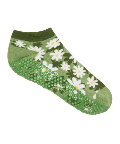 MoveActive | Low Rise Grippy Socks | Daisy Floral