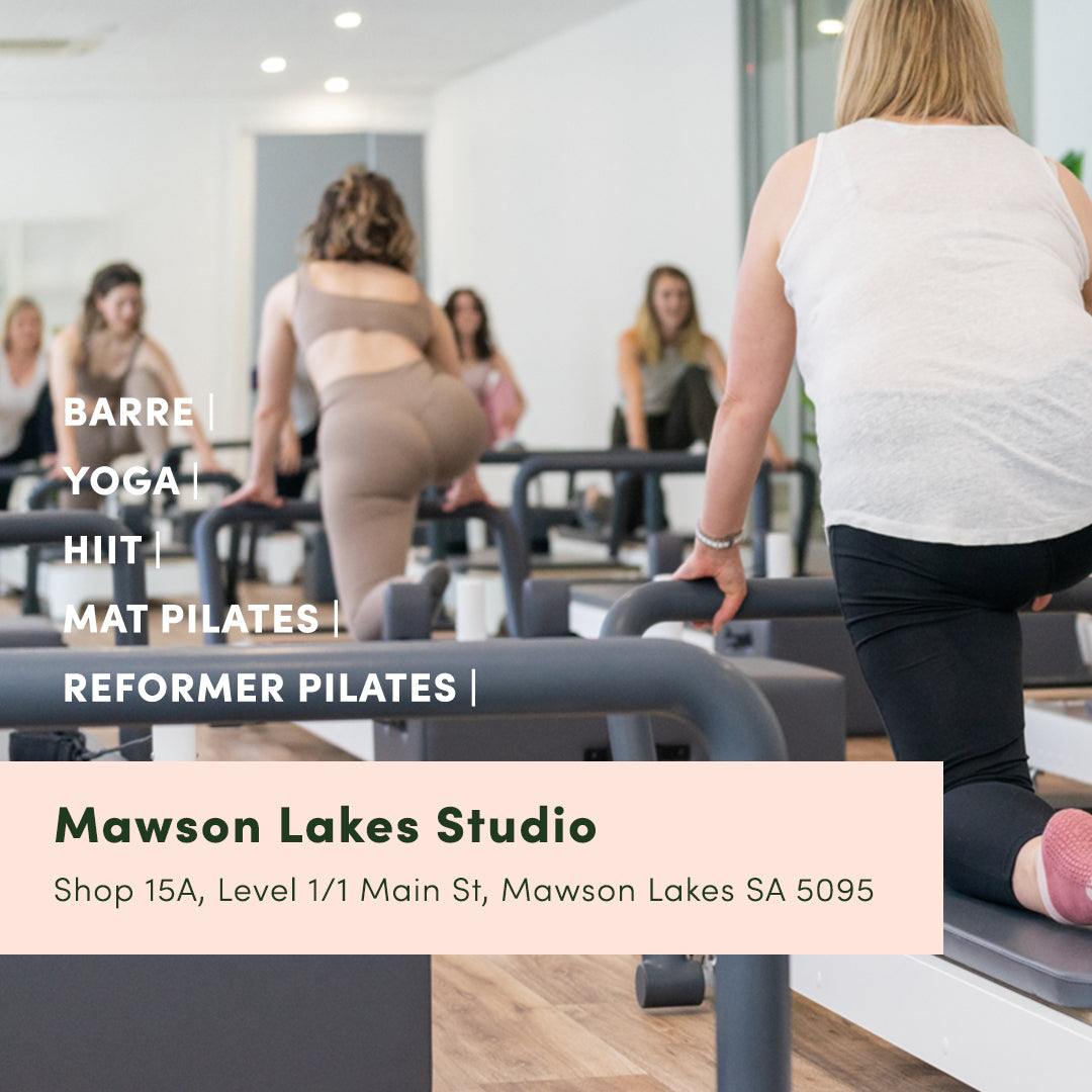 Mawson Lakes Barre, Pilates, Yoga, hiit, cardio & Reformer group fitness Studio classes