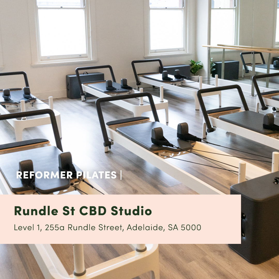 Rundle street CBD, Adelaide, rundle mall exercise, adelaide east end shopping, Pilates Reformer group fitness Studio classes