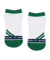 MoveActive I Low Rise Grippy Socks I Preppy Volley Ace - Green & Navy